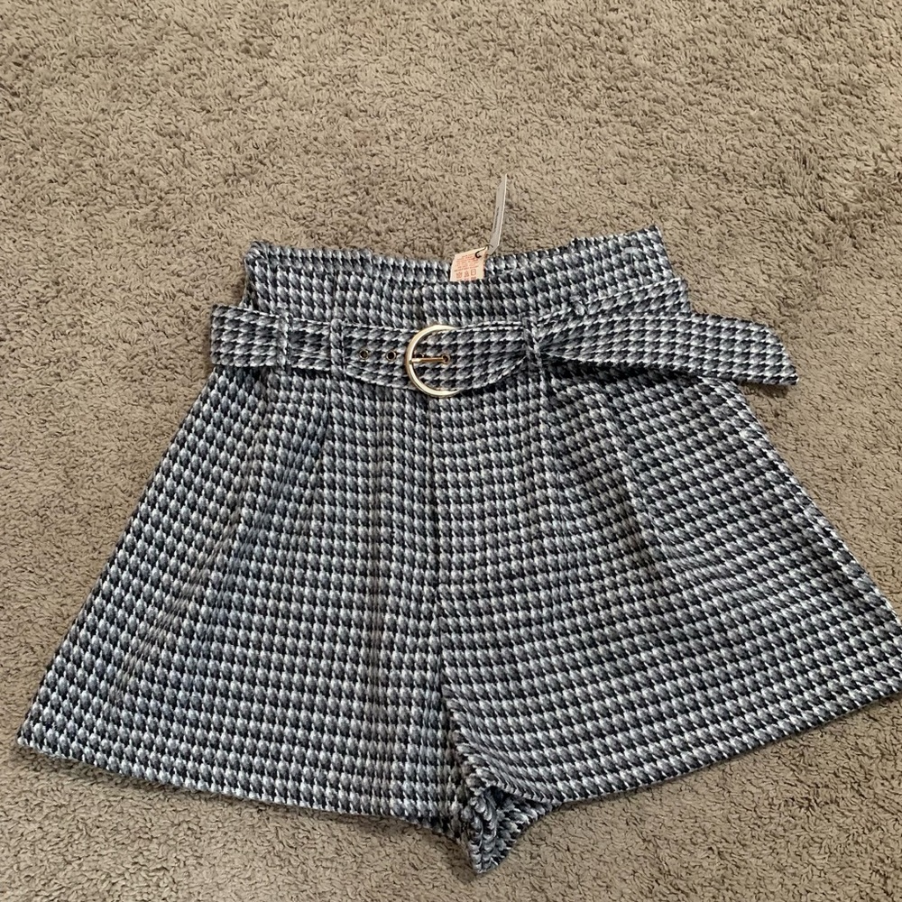 NWT Flying Tomato Tweed Shorts and Belt Large